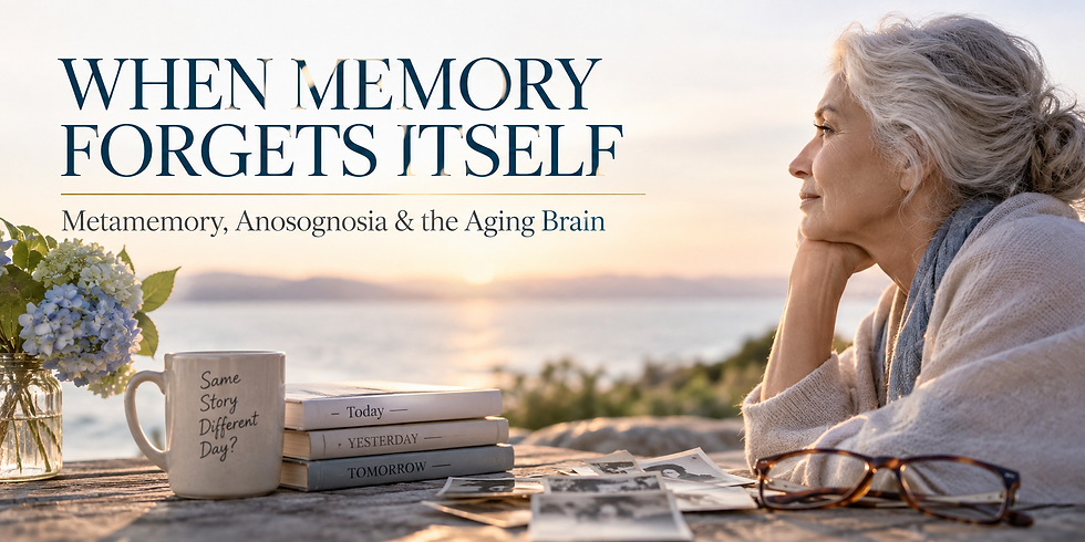 WHEN MEMORY FORGETS ITSELF: Metamemory, Anosognosia & the Aging Brain