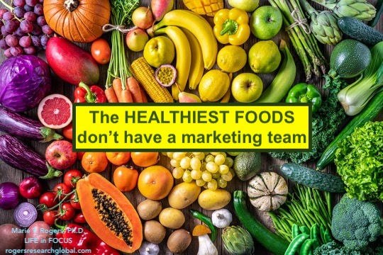 No jingles! No logo! WHOLE REAL POWERFUL Good for the body. Good for the brain.