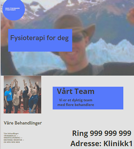 Dårlig Fysioterapinettside