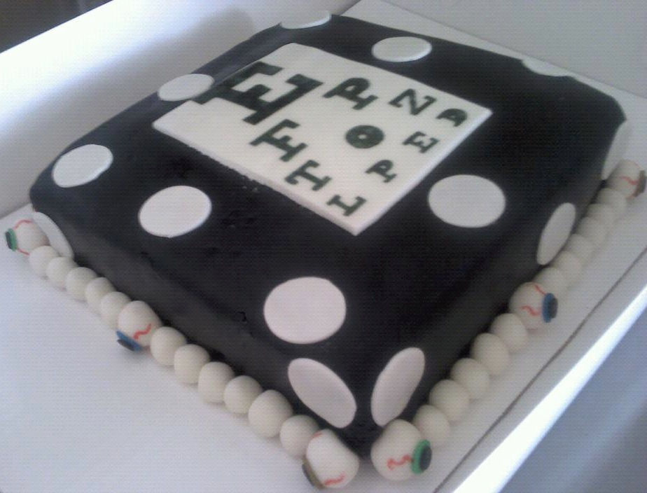 Optometry School Graduation Cake