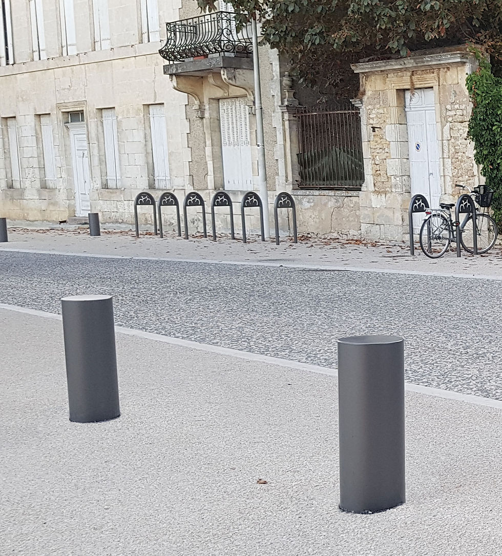 Installation borne acier Barcelone Pro City à Lyon et en Auvergne-Rhône-Alpes