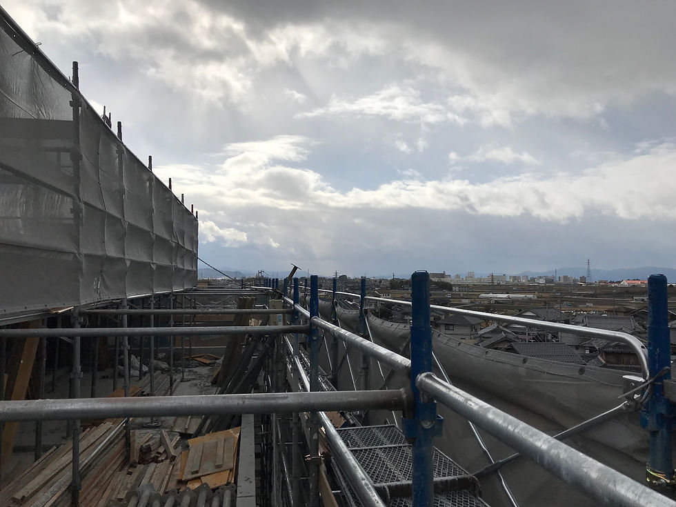 最上階ルーフテラスからの眺望