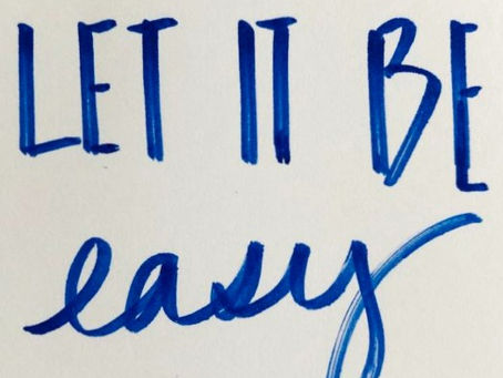 Can I let it be easy