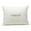 Miniatura: Cuscino in lino bianco ricamato con ricamo pensiero