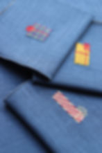 Tovaglioli natalizi decorati ricamati lino regali