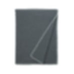 Plaid 100% Lana PUNTO CAVALLO | Grigio Antracite Panna