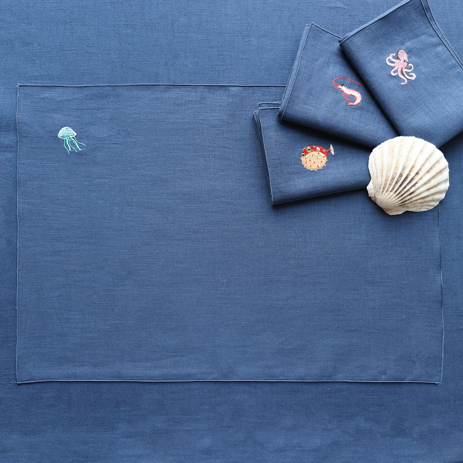 Tovagliette americane tema mare lino