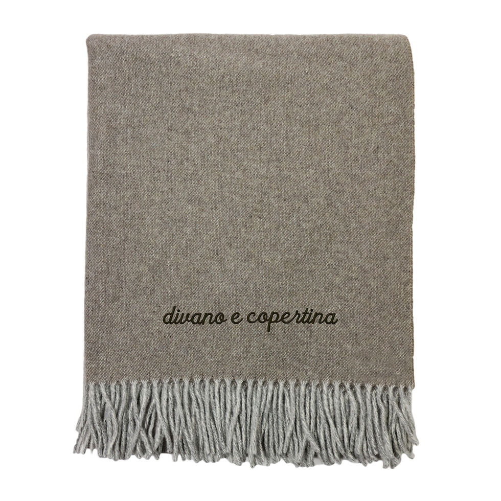 Thumbnail: Embroidered Pure Merino Wool Throw, 130x180 cm | EXPRESSIONS
