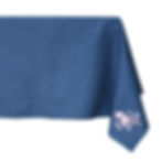 Tovaglia tema mare puro lino blu