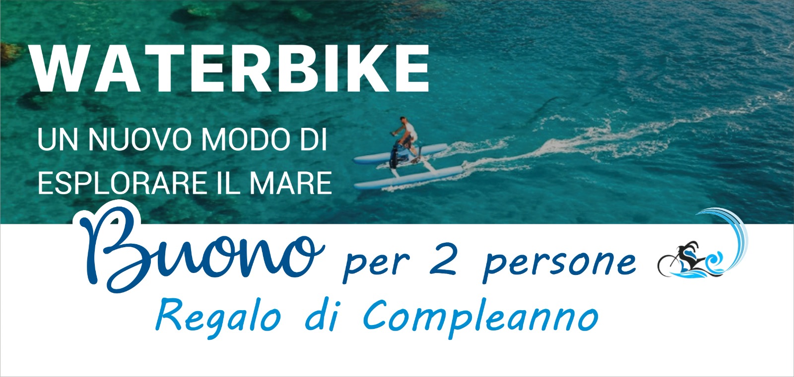 Buono regalo Waterbike per 2 persone — un nuovo modo di esplorare il mare