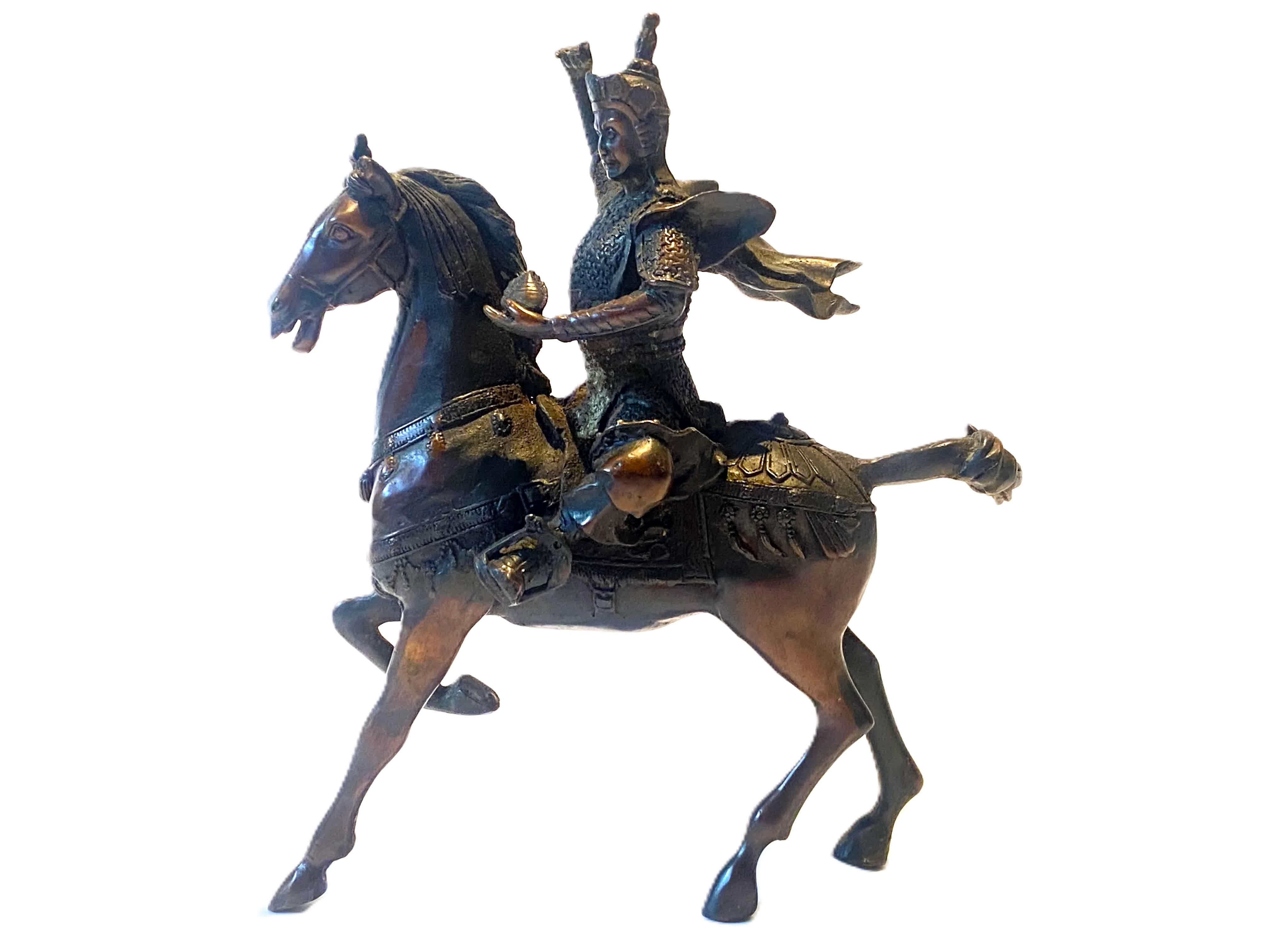 Pferd Statue Krieger