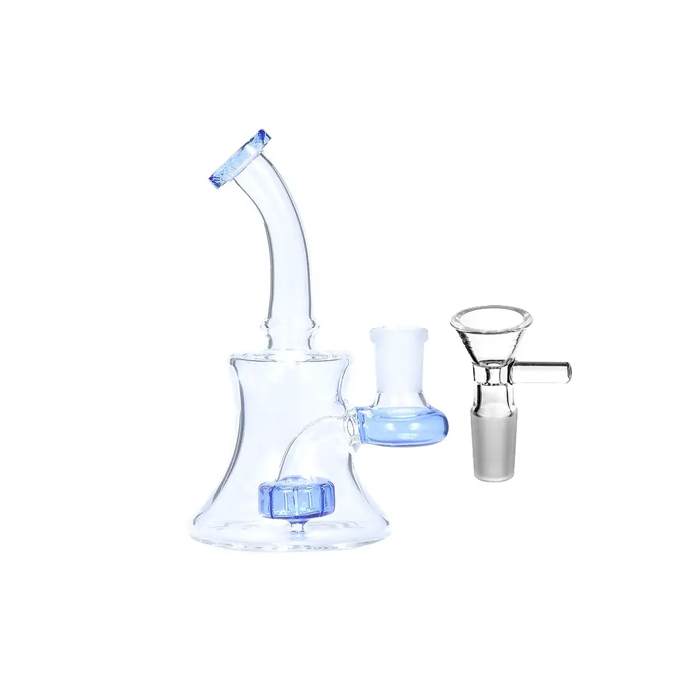 Thumbnail: 14mm Portable 5.5inch Matrix Shower Head Perc Bent...