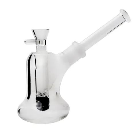 18mm Sherlock Thick Glass Bubbler Water Pipe With Beaded Percolator