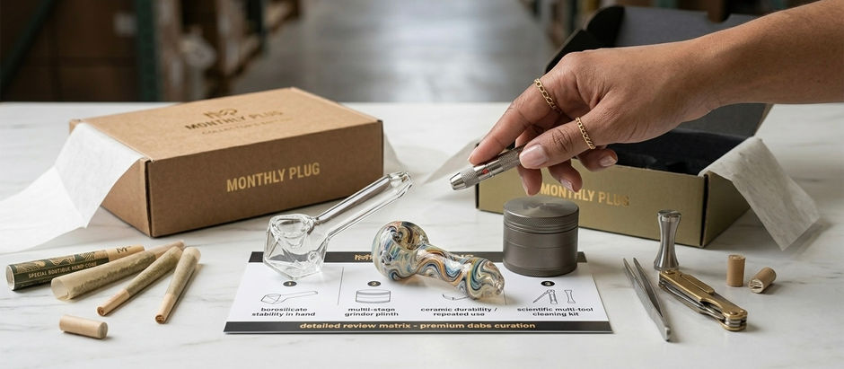 Artisan glassblower shaping a premium thick glass bong, illustrating the craftsmanship behind high quality bongs available at Monthly Plug.