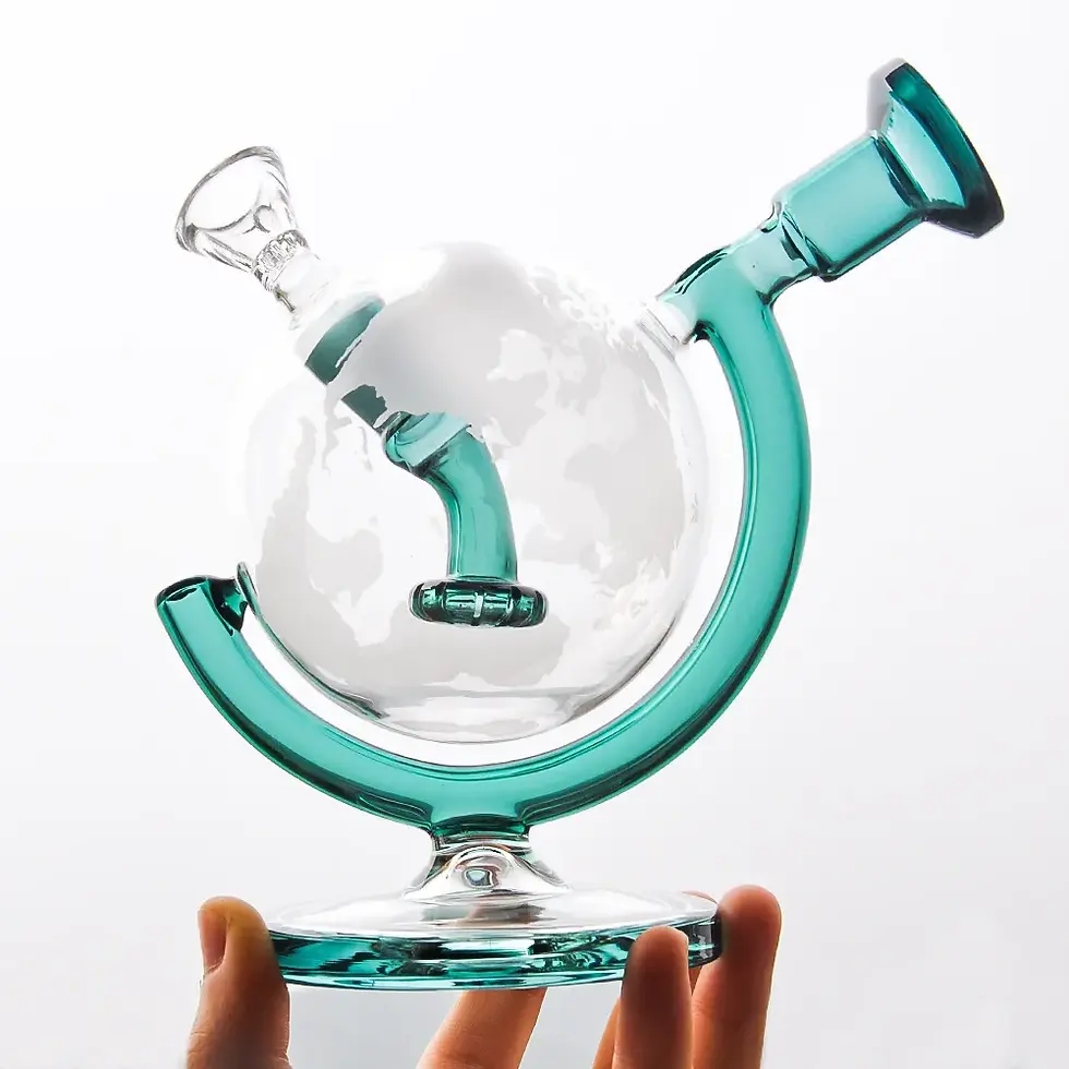 Thumbnail: Globe Recycler 5.7" Novelty Water Pipe