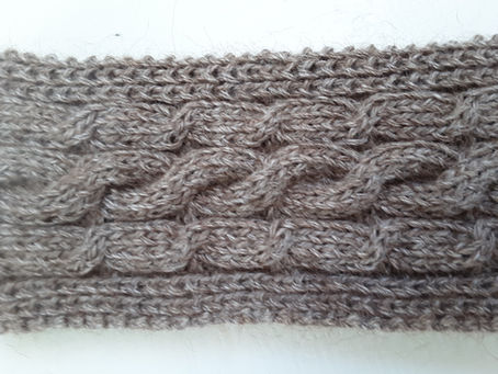 Beginner cable headband free pattern