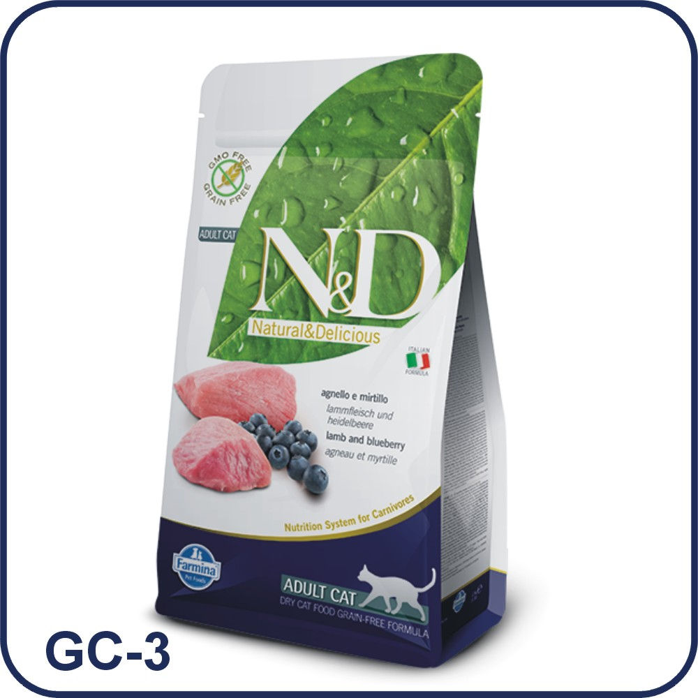 Farmina N&D 無穀物純羊肉 + 藍苺 貓糧 1.5kg