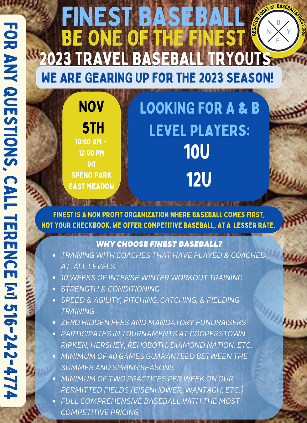 2023 TRAVEL BASEBALL TRYOUTS