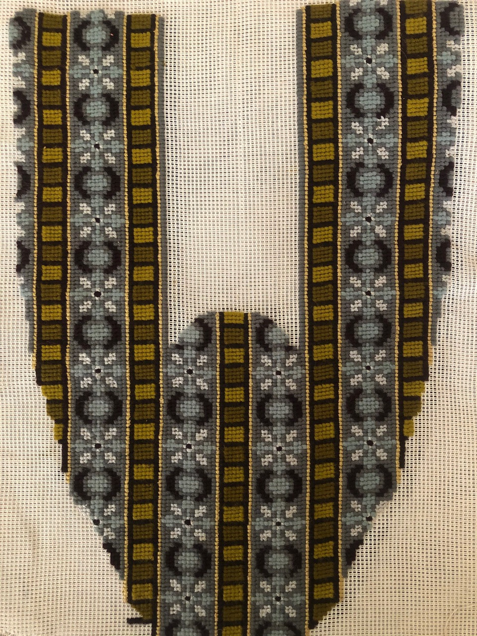 Berlin work slipper, c. 1870.