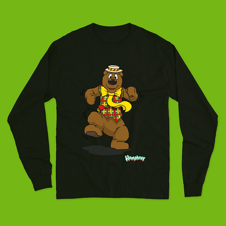 Miniaturbild: Humphrey B. Bear - Black Rad Long Sleeve T-Shirt Adult