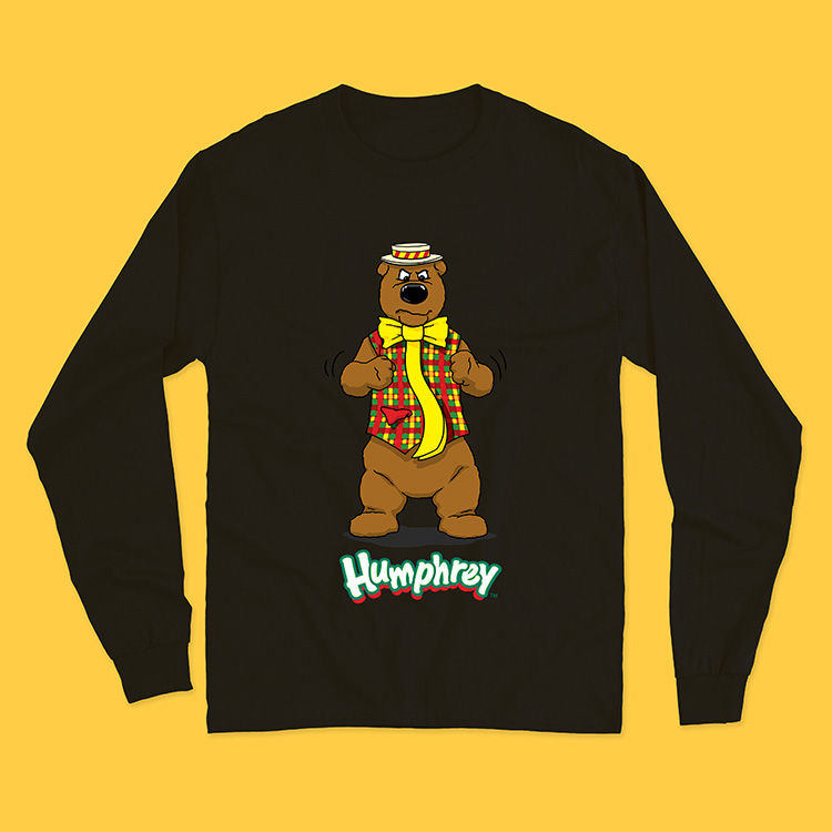 Miniatura: Humphrey B. Bear - Black Rad Long Sleeve T-Shirt Adult