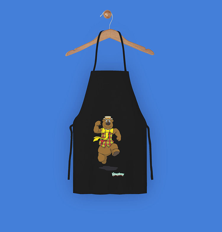 ภาพขนาดย่อ: Humphrey B. Bear - Cooking It Up Apron Black