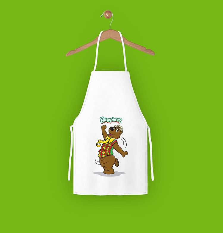 الصورة المصغرة: Humphrey B. Bear - Cooking It Up Apron White