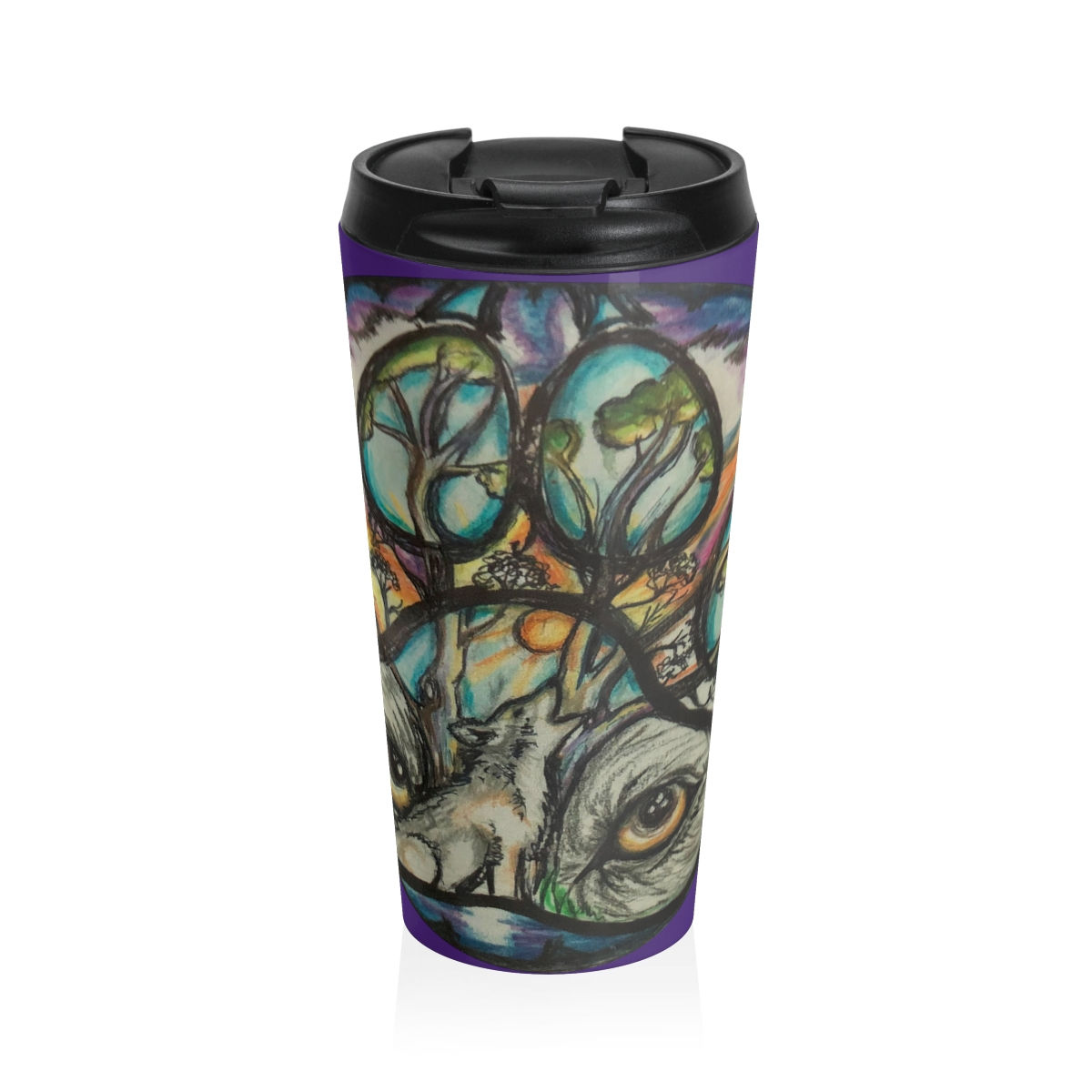 wolf spirit Stainless Steel Travel Mug