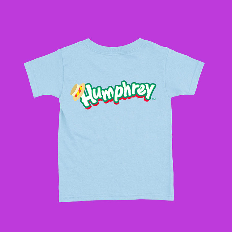 Thumbnail: Humphrey B. Bear - Kids Groovy Light Blue Short Sleeve T-Shirt