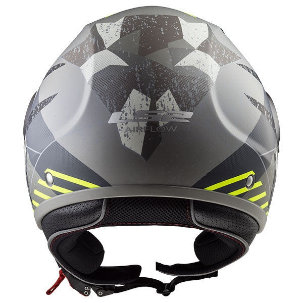 Küçük resim: LS2 AIRFLOW CAMO MAT TITANIUM-SARI KASK