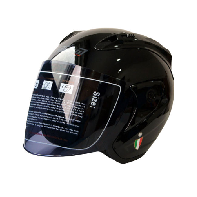 Free-m 606 Açık Kask Siyah Camlı