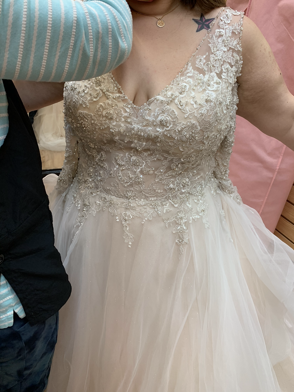 wedding dress alteration. what to do is you gain or lose weight for your wedding dress.