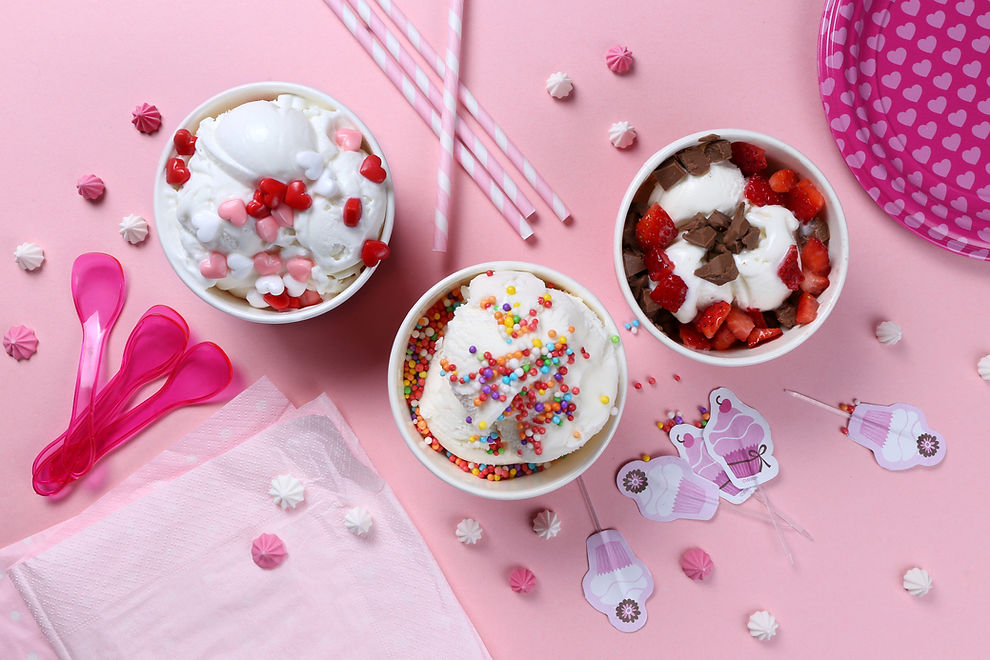 Colorful Ice Cream Cups