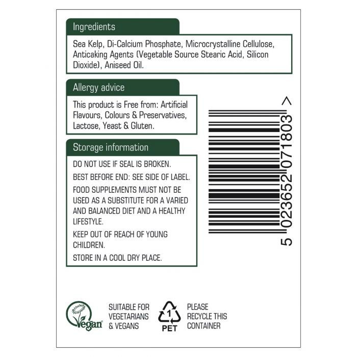 Thumbnail: Sea Kelp 187mg (150 μg Iodine)