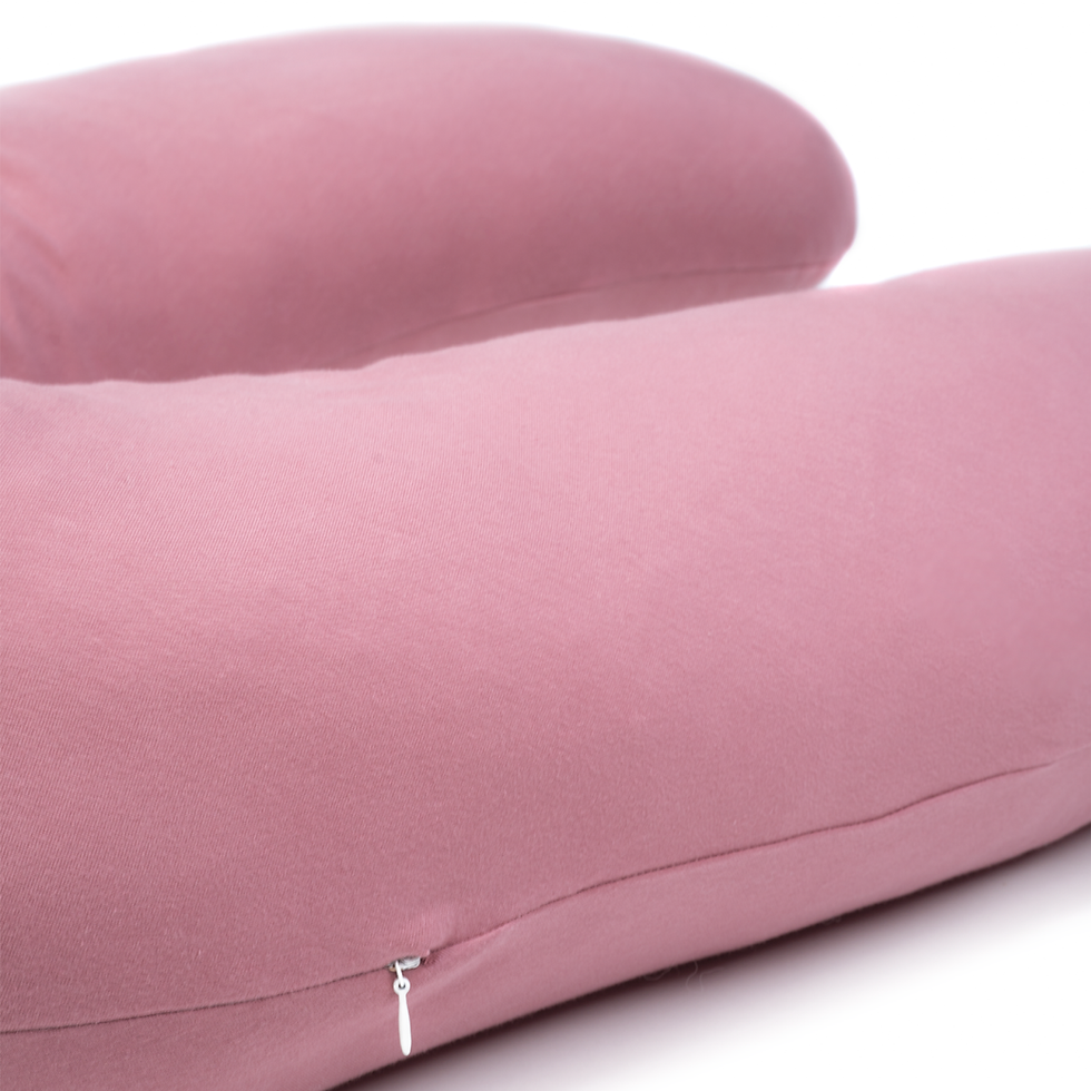 Miniature : Coussin d'allaitement et de repos Sleepwool Uni, Vieux Rose