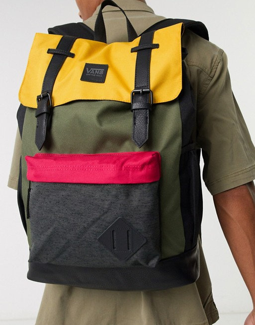 vans crosstown backpack multicolor