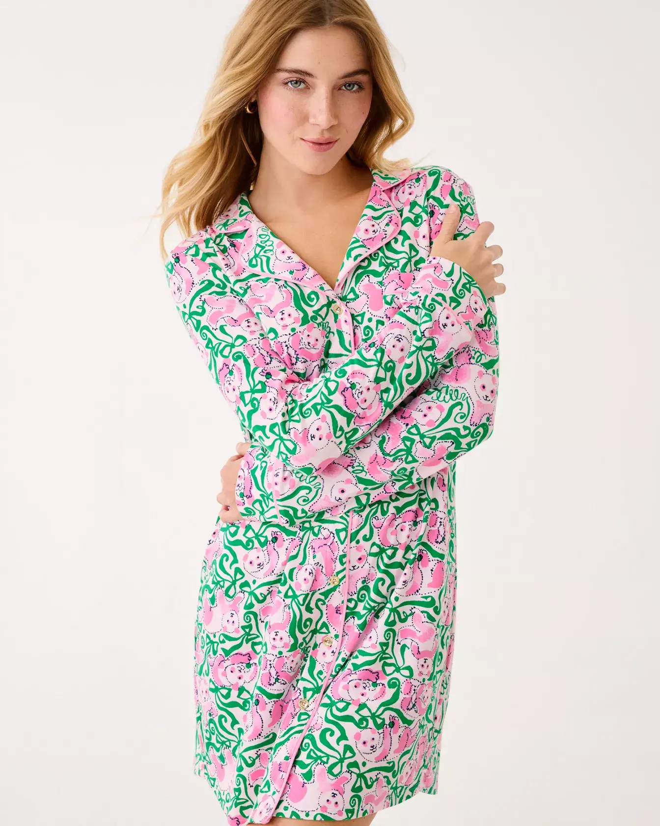 Brona Pajama Sleep Dress