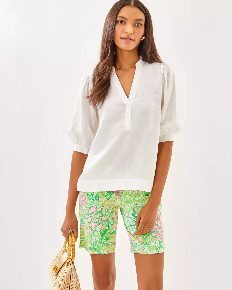 Thumbnail: Natia Mid Rise Knit Short 9"