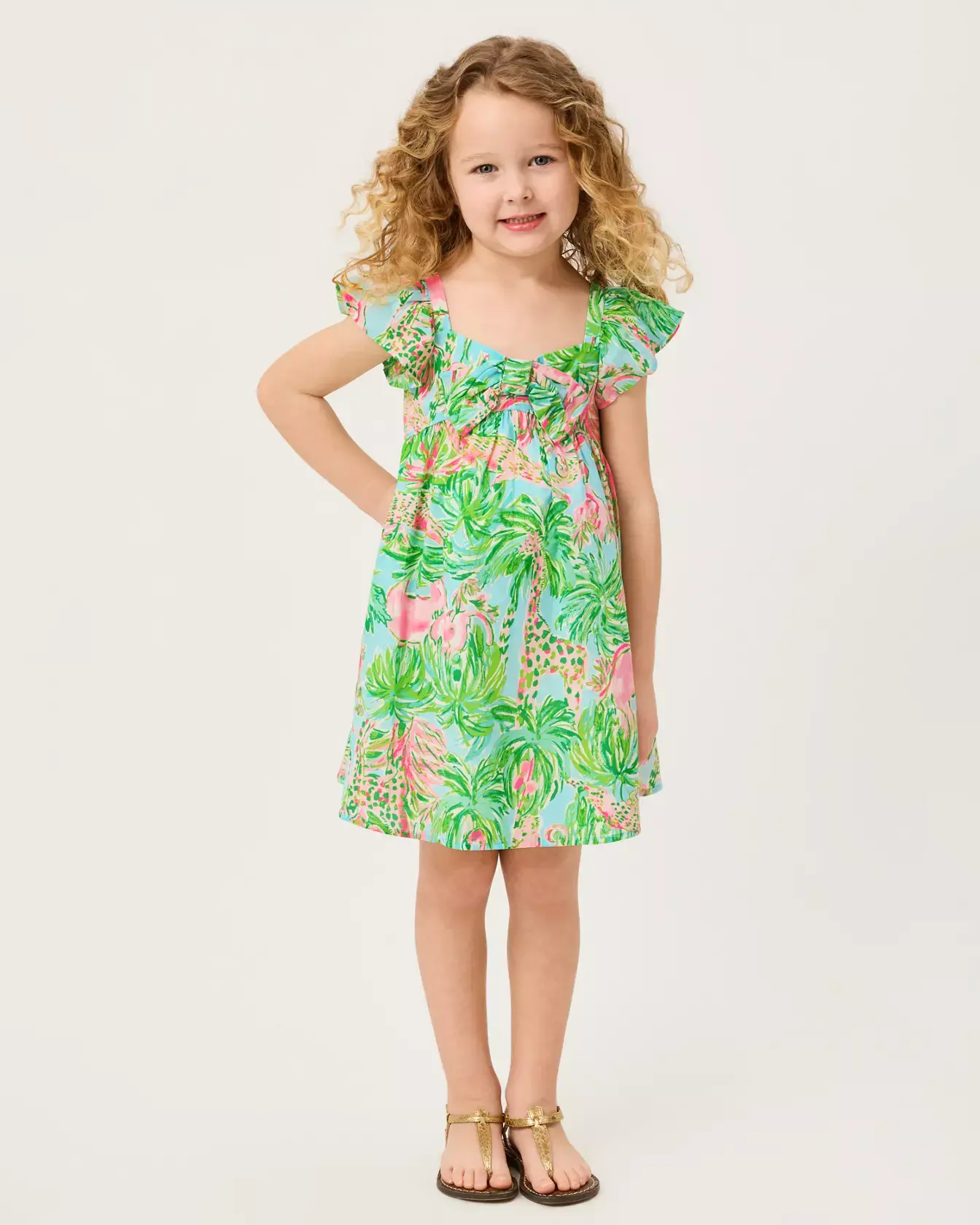 Girls Anika Bow Dress