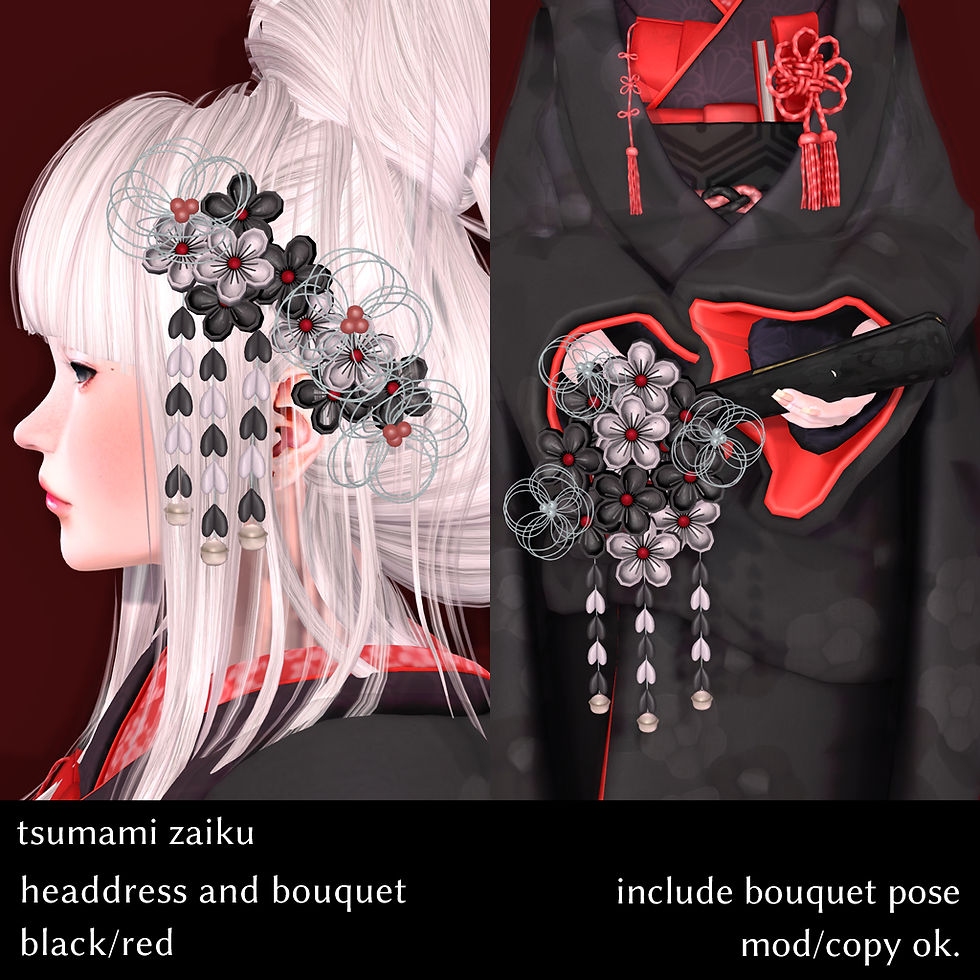 *NAMINOKE*TsumamiZaiku HeadDress&Bouquet