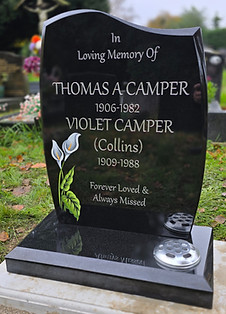 Black Headstone