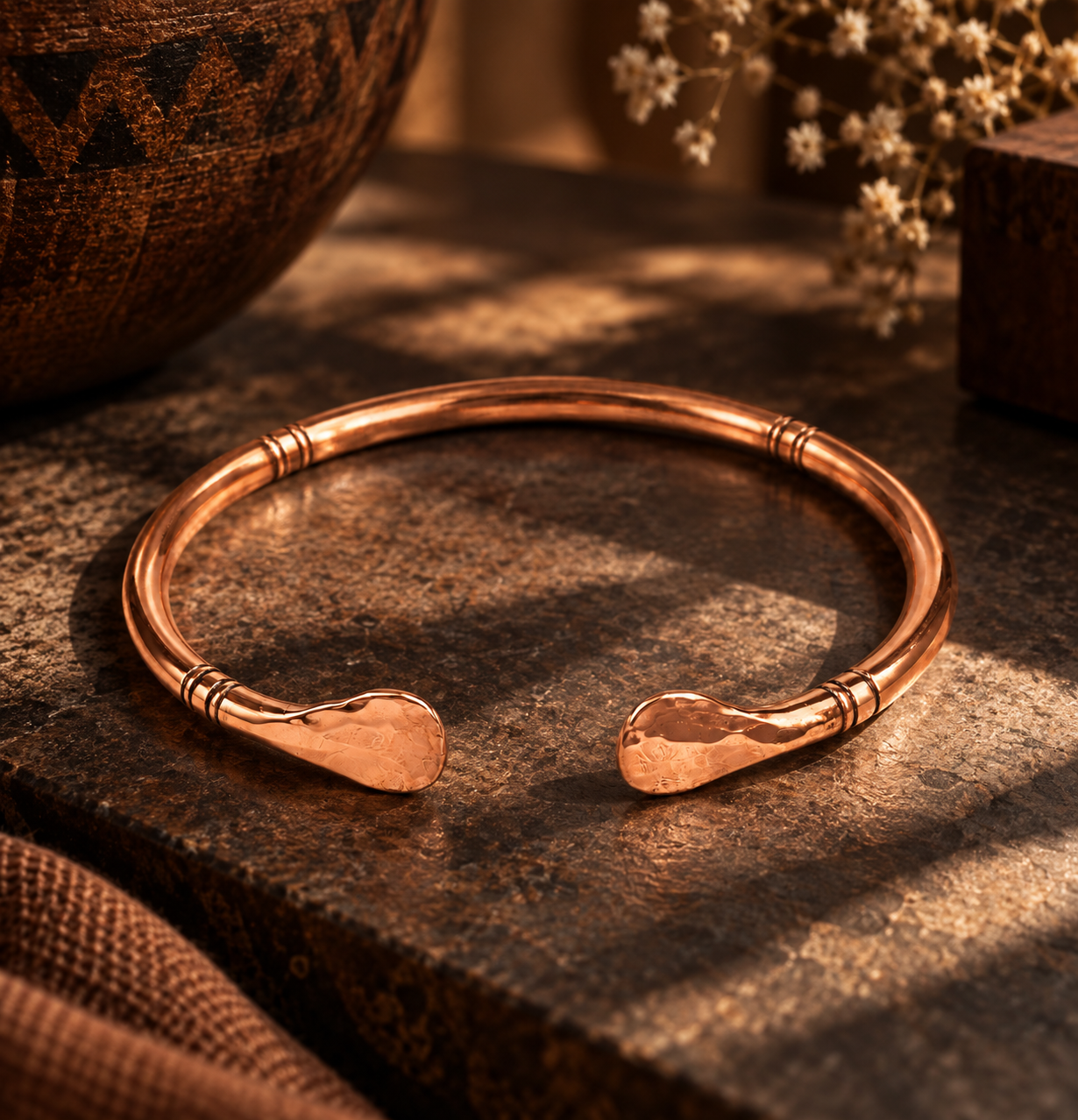 "Noble" Copper Bangle