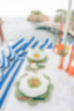 Dinner reception at Giardino Eden,Ischia, Italy