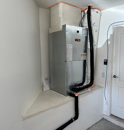 Installation of a Trane Air Handler