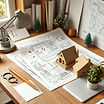 paper plans on a desk for a house .jpg