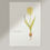 Thumbnail: Yellow Tulip Watercolor Print – 8x10" Floral Art Scandinavian Wall Décor