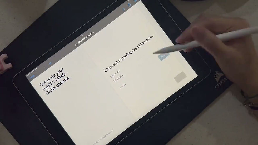 Thumbnail: Horizontal custom digital planner