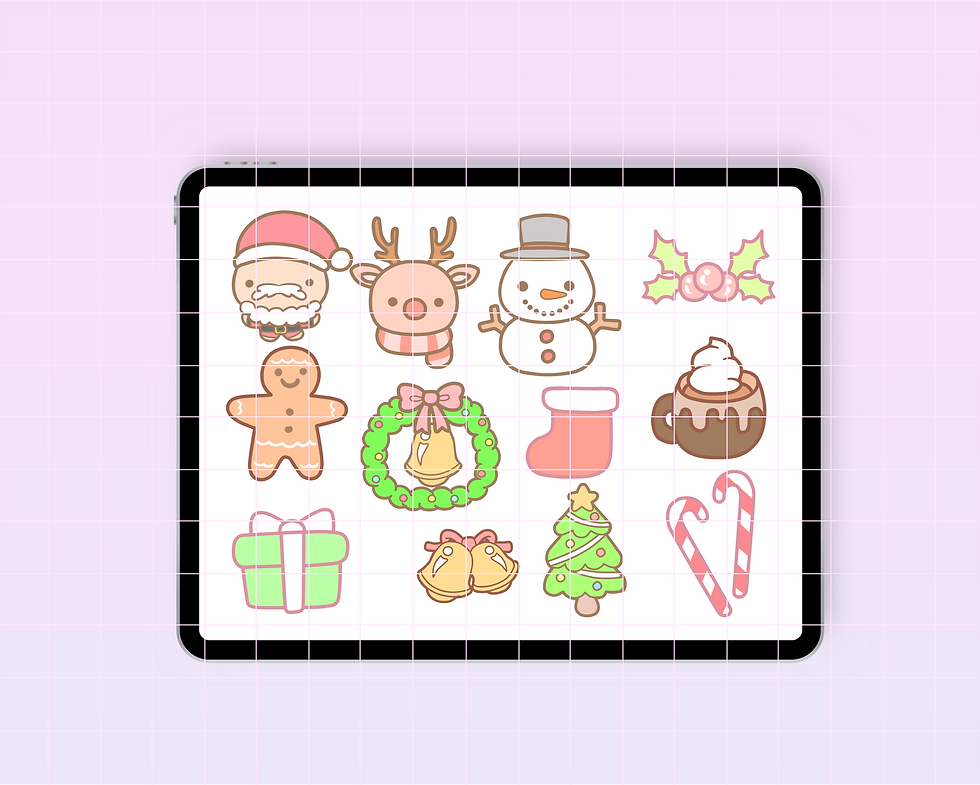 Thumbnail: Sprinkle holiday cheer into your digital planner with Christmas Digital Stickers. Crafted for iPad compatibility, these stick