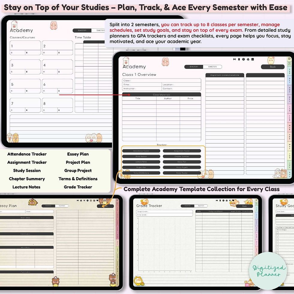 Thumbnail: Student digital planner
