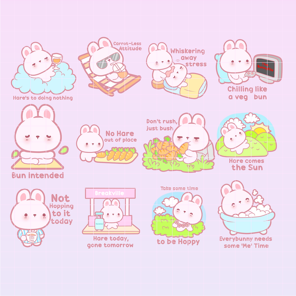 Add some relaxation to your digital planner with Bunny Relax Digital Stickers. Ideal for iPad and 2024 2025 planning.